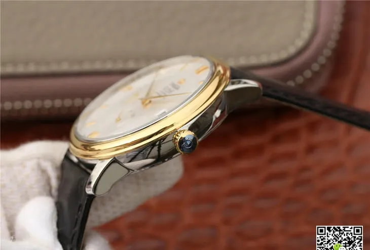 Omega De Ville 424.53.40.21.02.002 ZF Factory 1:1 Best Edition Replica Watch Black Leather Strap